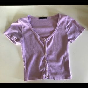 light purple brandy melville zelly top
